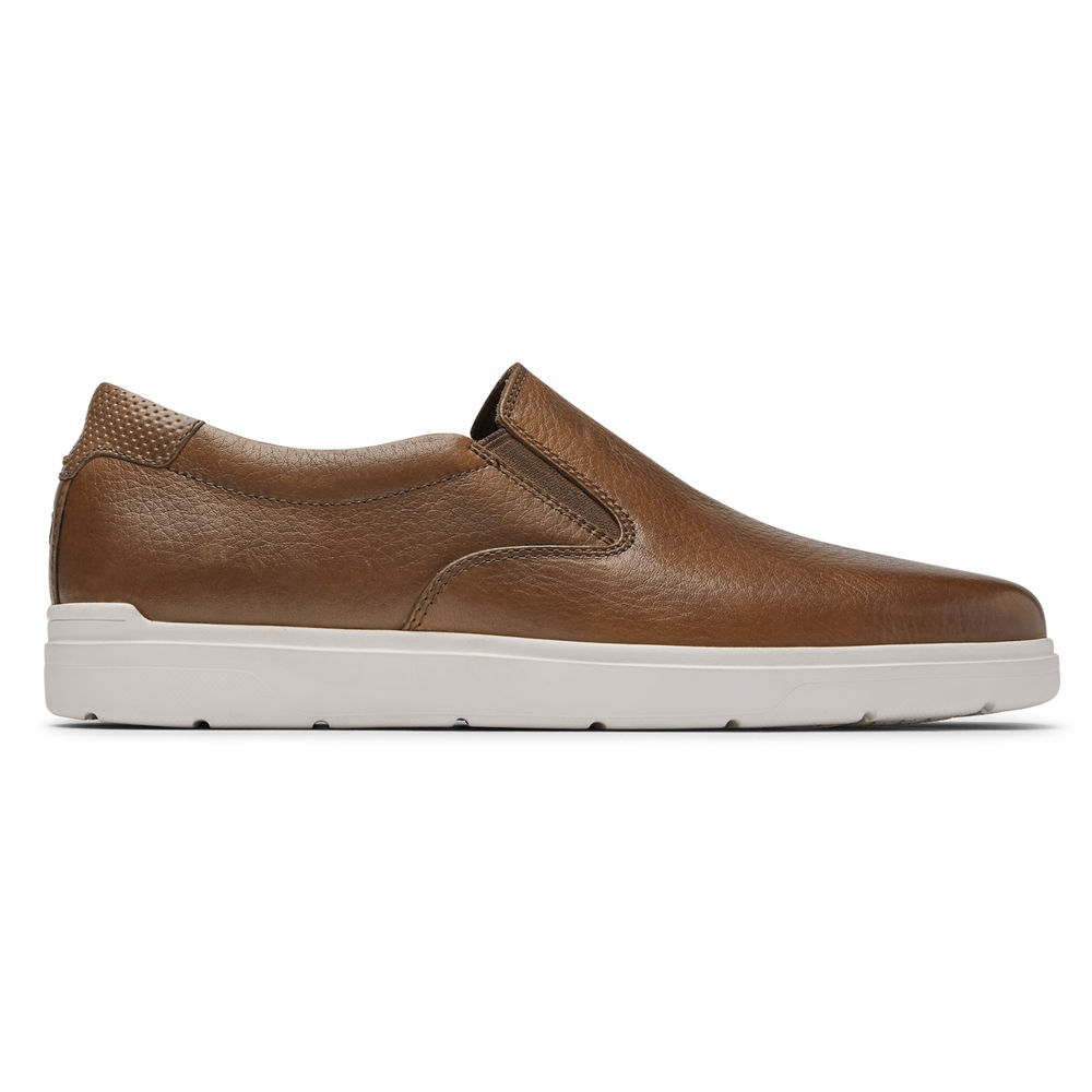 Zapatillas Rockport Hombre Mexico - Total Motion Lite Slip-On Marrom - PYSUN1278